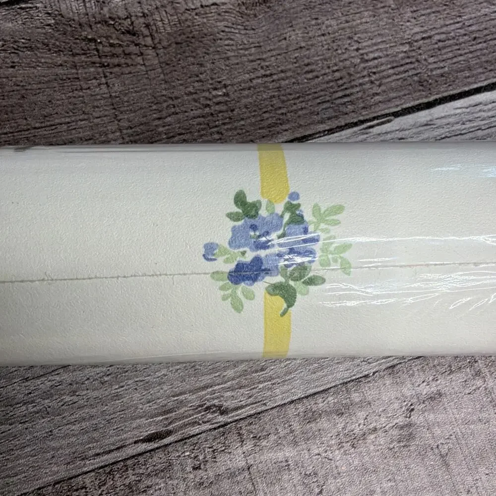 Waverly Wallpaper Floral Stripe Print Double Roll 60 Sq Ft Vintage Retired Gift